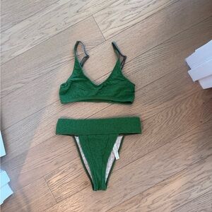 Free People Green Bikini Set